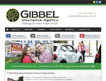 Tablet Screenshot of gibbelinsurance.com